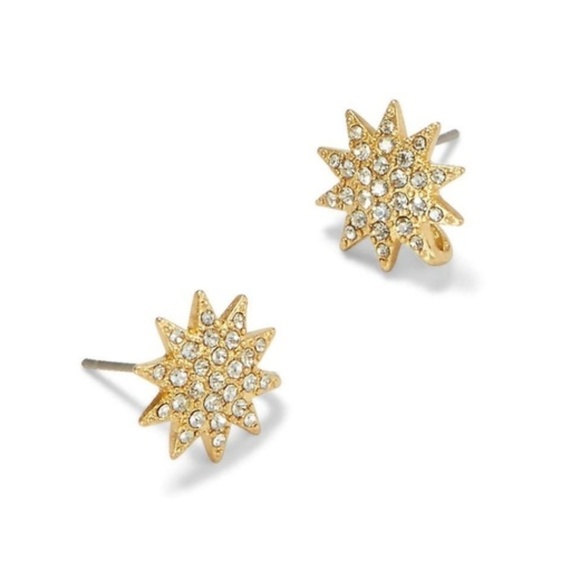 Stella and Dot | Campbell 2-in-1 Crystal+Gold Stud to Statement Earrings - Picture 3 of 9
